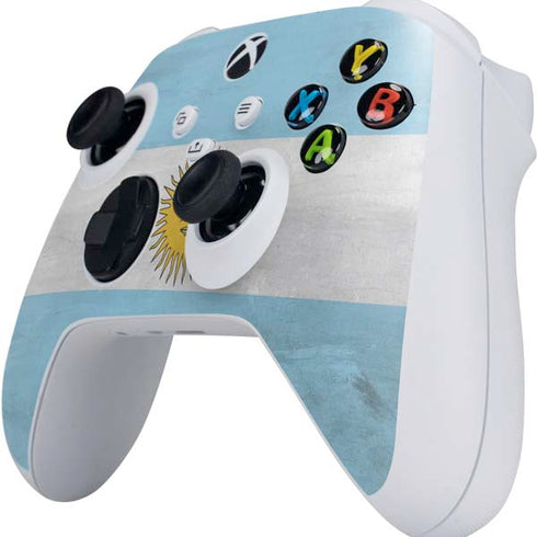 Argentina Flag Distressed Xbox Series S Controller Skin